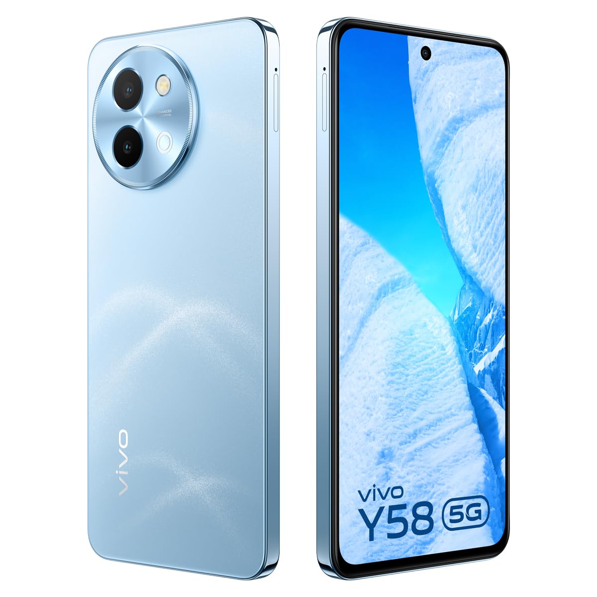 vivo Y58 5G - Vivo smartphone with 6.72" display, Dual: 50 MP (primary), 2 MP (depth)