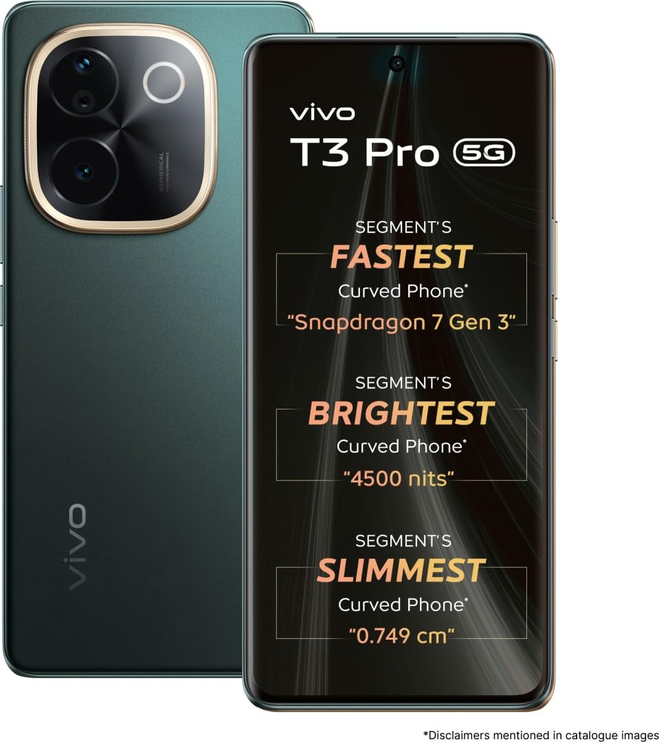 vivo T3 Pro 5G - Vivo smartphone with 6.77" display, Dual: 50 MP (wide) + 8 MP (ultrawide)