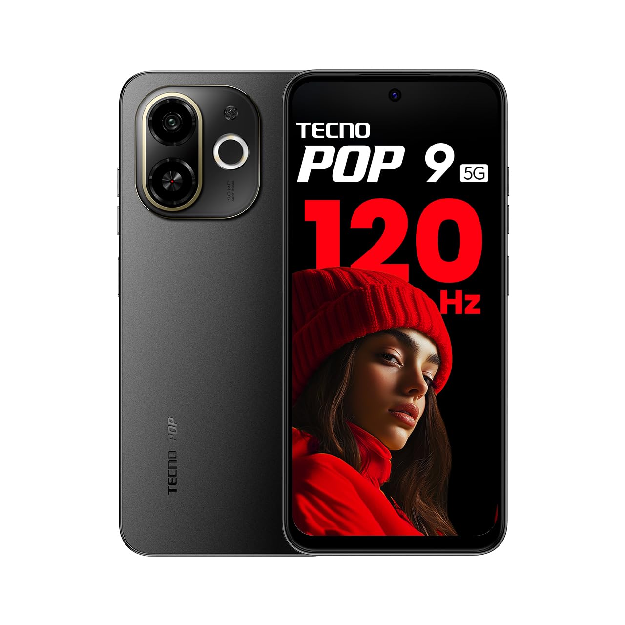 Tecno POP 9 5G - Tecno smartphone with 6.67" display, 48 MP (primary)