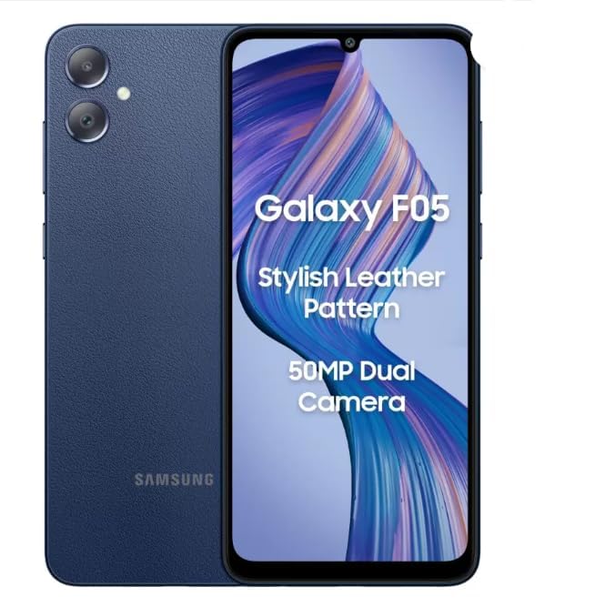 Samsung Galaxy F05 - Samsung smartphone with 6.5" display, 50 MP (wide), 2 MP (depth)