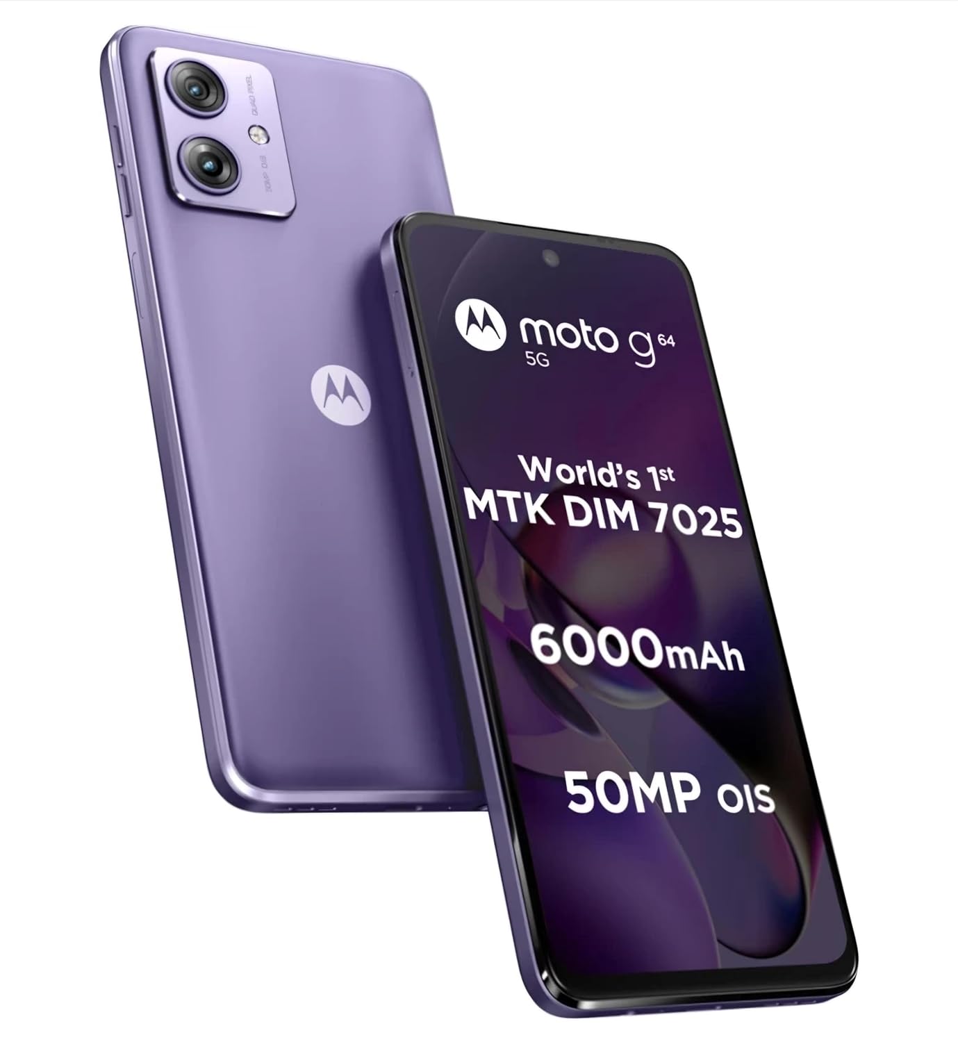 Motorola G64 5G - Motorola smartphone with 6.5" display, Dual: 50 MP (wide), 8 MP (ultrawide)