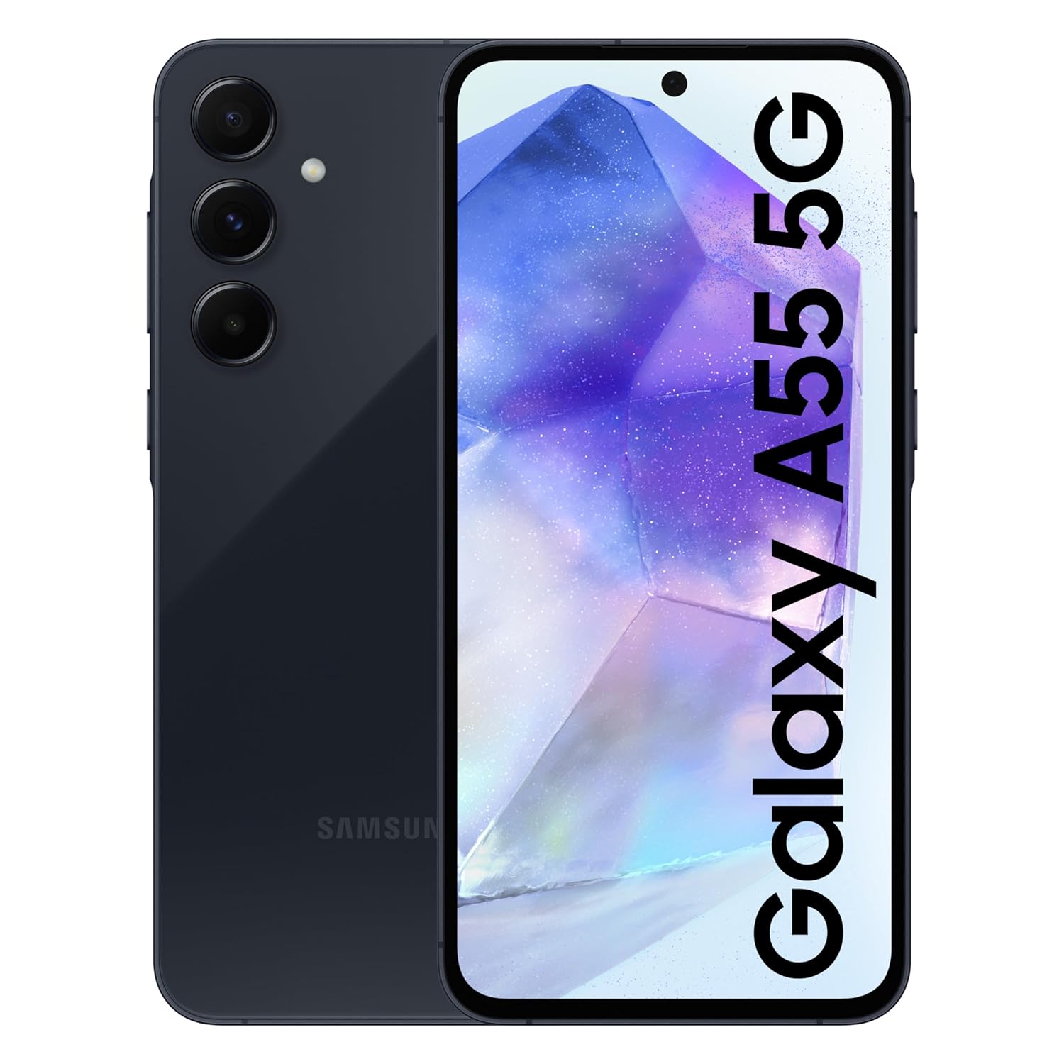 Samsung Galaxy A55 5G - Samsung smartphone with 6.7" display, Triple setup: 50 MP (f/1.8, wide, PDAF, OIS), 12 MP (f/2.2, ultrawide), 5 MP (f/2.4, macro)