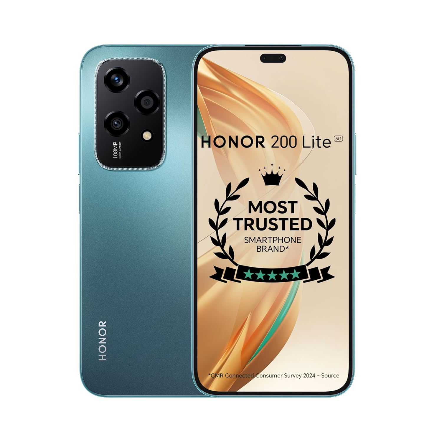 Honor 200 Lite - Honor smartphone with 6.7" display, Triple: 64 MP (wide) + 8 MP (ultrawide) + 2 MP (macro)