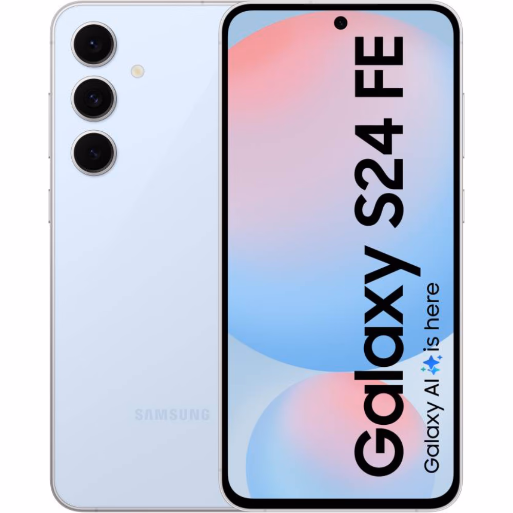 Samsung S24 FE 5G - Samsung smartphone with 6.4" display, 50 MP (f/1.8, wide) + 12 MP (f/2.2, ultrawide) + 8 MP (f/2.4, telephoto)
