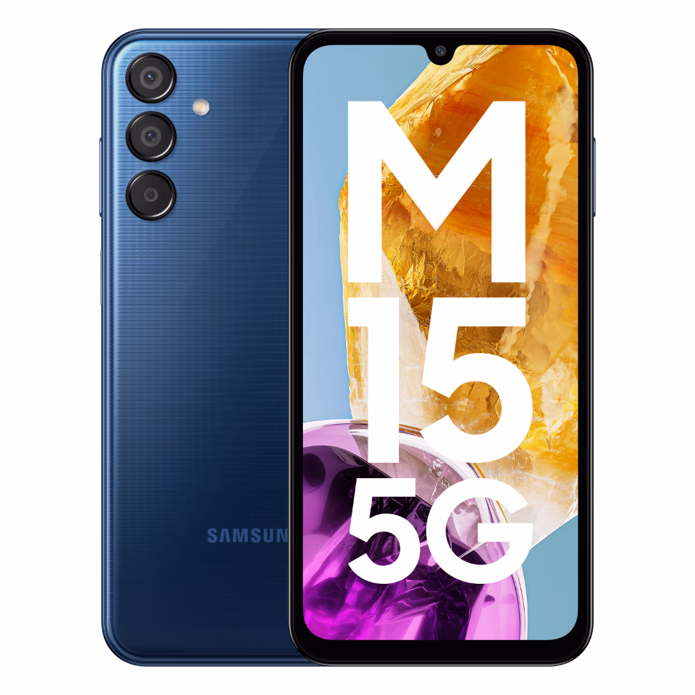 Samsung Galaxy M15 5G - Samsung smartphone with 6.5" display, 50 MP (wide), 5 MP (ultrawide), 2 MP (macro)