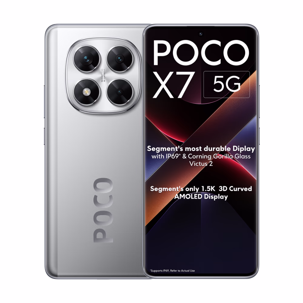 POCO X7 5G - POCO smartphone with 6.67" display, 64 MP (wide) + 8 MP (ultrawide) + 2 MP (macro)